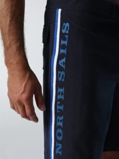 Board Shorts With Striped Sides -North Sails Apparel hi res 673539 0802 det1