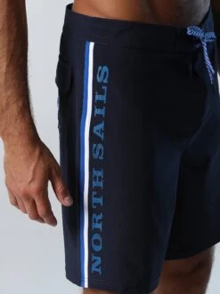Board Shorts With Striped Sides -North Sails Apparel hi res 673539 0802 det3