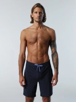 Board Shorts With Striped Sides