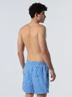 Swim Shorts With All-over Print -North Sails Apparel hi res 673574 C010 msback1