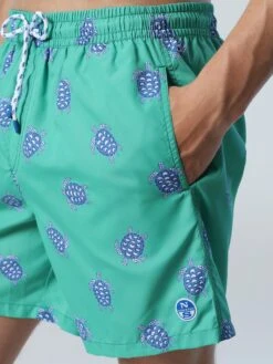 Swim Shorts With All-over Print -North Sails Apparel hi res 673574 C013 det2