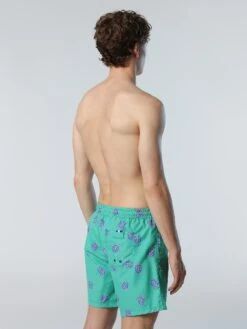 Swim Shorts With All-over Print -North Sails Apparel hi res 673574 C013 msback1