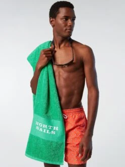 Swim Shorts With All-over Print -North Sails Apparel hi res 673574 C025 msfront2