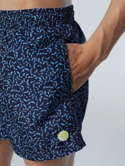 Swim Shorts With Ocean Print -North Sails Apparel hi res 673575 C064 det2