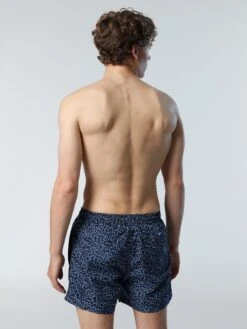 Swim Shorts With Ocean Print -North Sails Apparel hi res 673575 C064 msback1