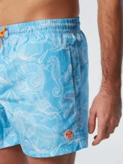 Swim Shorts With Ocean Print -North Sails Apparel hi res 673575 C065 det2