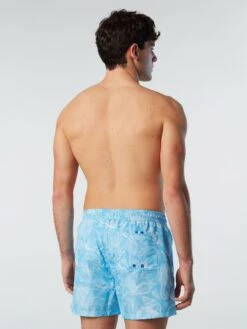 Swim Shorts With Ocean Print -North Sails Apparel hi res 673575 C065 msback1