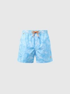 Swim Shorts With Ocean Print -North Sails Apparel hi res 673575 C065 psfront1