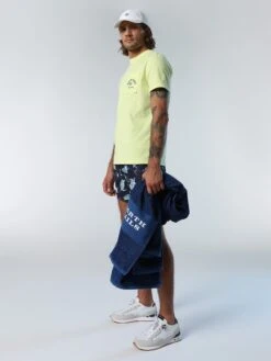 Swim Shorts With Ocean Print -North Sails Apparel hi res 673575 C069 msfront2