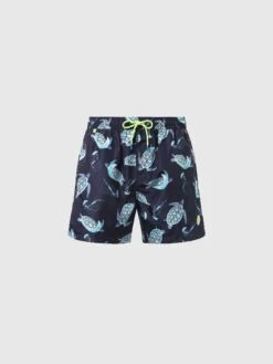 Swim Shorts With Ocean Print -North Sails Apparel hi res 673575 C069 psfront1