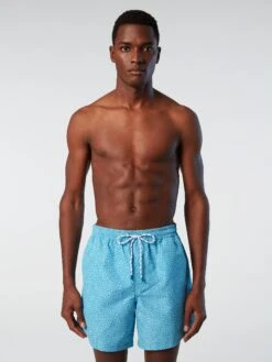 Swim Shorts With Peachskin Finish -North Sails Apparel hi res 673576 C076 msfront1