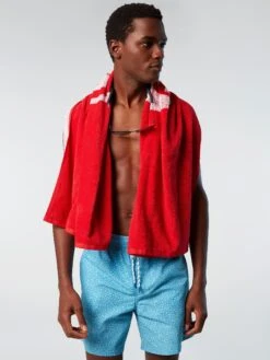 Swim Shorts With Peachskin Finish -North Sails Apparel hi res 673576 C076 msfront2