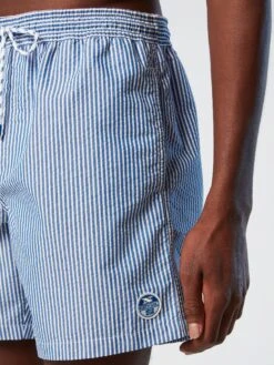 Striped Seersucker Swim Shorts -North Sails Apparel hi res 673580 C001 det2