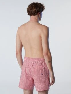 Striped Seersucker Swim Shorts -North Sails Apparel hi res 673580 C002 msback1