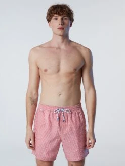 Striped Seersucker Swim Shorts -North Sails Apparel hi res 673580 C002 msfront1