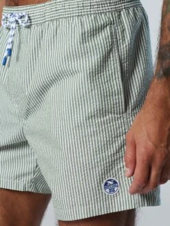 Striped Seersucker Swim Shorts -North Sails Apparel hi res 673580 C003 det1