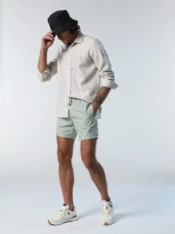 Striped Seersucker Swim Shorts -North Sails Apparel hi res 673580 C003 msfront2