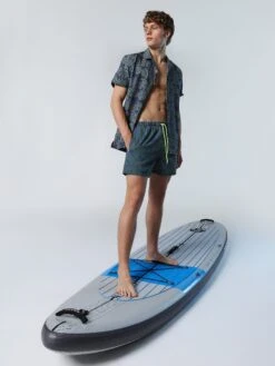 Swim Shorts With Tropical Print -North Sails Apparel hi res 673586 C034 msfront2