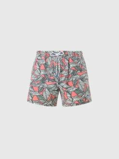 Swim Shorts With Tropical Print -North Sails Apparel hi res 673586 C035 psfront1