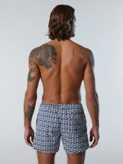 Swim Shorts With Tropical Print -North Sails Apparel hi res 673586 C039 msback1