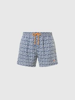 Swim Shorts With Tropical Print -North Sails Apparel hi res 673586 C039 psfront1