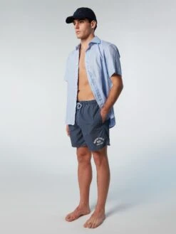 Washed Fabric Swim Shorts -North Sails Apparel hi res 673587 0787 det1