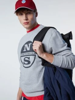 Maxi Logo Sweatshirt -North Sails Apparel hi res 691065 0926 msfront2