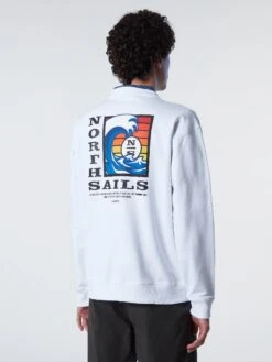 Graphic Print Sweatshirt -North Sails Apparel hi res 691078 0101 msback1