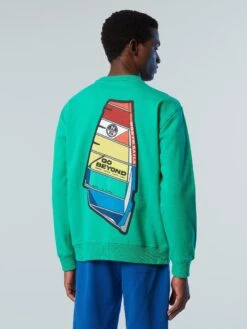 Graphic Print Sweatshirt -North Sails Apparel hi res 691078 0412 msback1