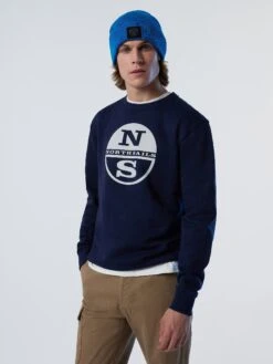 Sweatshirt With Logo Print 32 Sweatshirt With Logo Print -North Sails Apparel hi res 691160 0802 msfront2