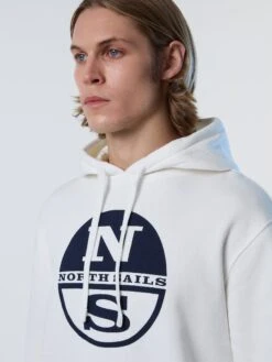 Hoodie With Maxi Logo Print -North Sails Apparel hi res 691161 0105 det2