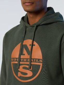Hoodie With Maxi Logo Print -North Sails Apparel hi res 691161 0437 det2