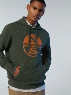 Hoodie With Maxi Logo Print -North Sails Apparel hi res 691161 0437 msfront2