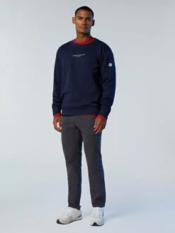 Sweatshirt With Rubber Logo -North Sails Apparel hi res 691164 0802 msfront2
