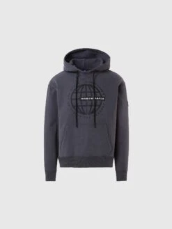 Brushed Fleece Hoodie With Graphic Print 23 Brushed Fleece Hoodie With Graphic Print -North Sails Apparel hi res 691166 0952 psfront1