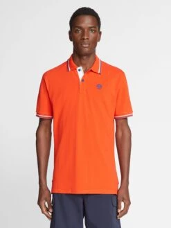 Polo With Contrast Trims -North Sails Apparel hi res 692354 0177 msfront1
