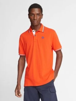 Polo With Contrast Trims -North Sails Apparel hi res 692354 0177 msfront2