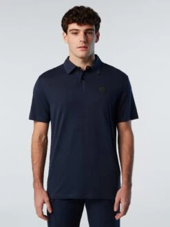 Cotton And Tencel Polo Shirt