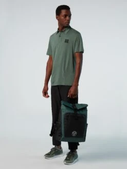 Cotton And Tencel Polo Shirt -North Sails Apparel hi res 692404 0813 det1