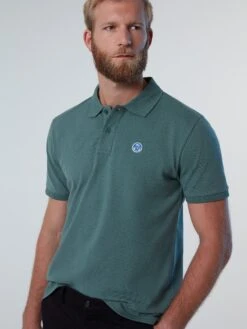 Polo Shirt With Logo Patch -North Sails Apparel hi res 692423 0416 msfront2