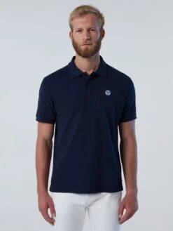 Polo Shirt With Logo Patch -North Sails Apparel hi res 692423 0802 msfront1