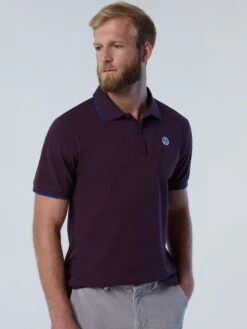 Polo Shirt With Collar Lettering -North Sails Apparel hi res 692424 0581 msfront2