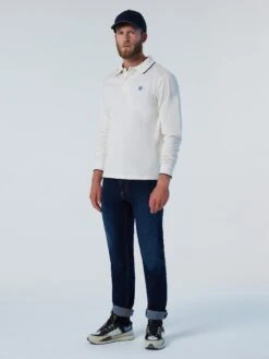 Long-sleeved Polo Shirt -North Sails Apparel hi res 692425 0105 det1