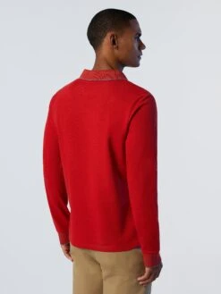 Long-sleeved Polo Shirt -North Sails Apparel hi res 692425 0237 msback1
