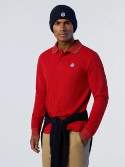 Long-sleeved Polo Shirt -North Sails Apparel hi res 692425 0237 msfront2