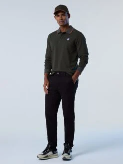 Long-sleeved Polo Shirt -North Sails Apparel hi res 692425 0437 det1