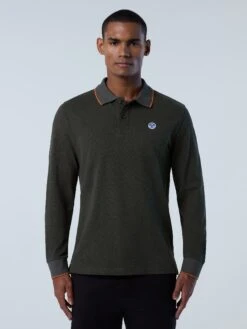 Long-sleeved Polo Shirt -North Sails Apparel hi res 692425 0437 msfront1