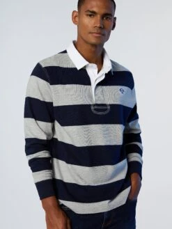 Striped Rugby Top -North Sails Apparel hi res 692434 C001 msfront2
