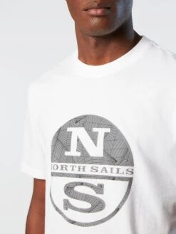 T-shirt With Reflective Logo -North Sails Apparel hi res 692846 0101 det2