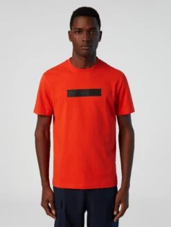 T-shirt With Reflective Logo -North Sails Apparel hi res 692846 0730 msfront1